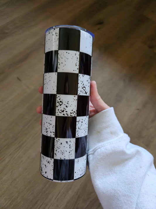 Checkered Flag Tumbler