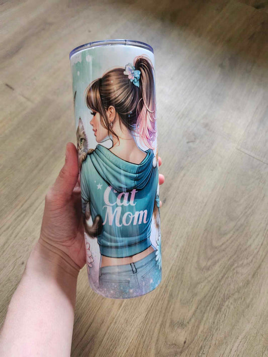 Cat Mom Tumbler