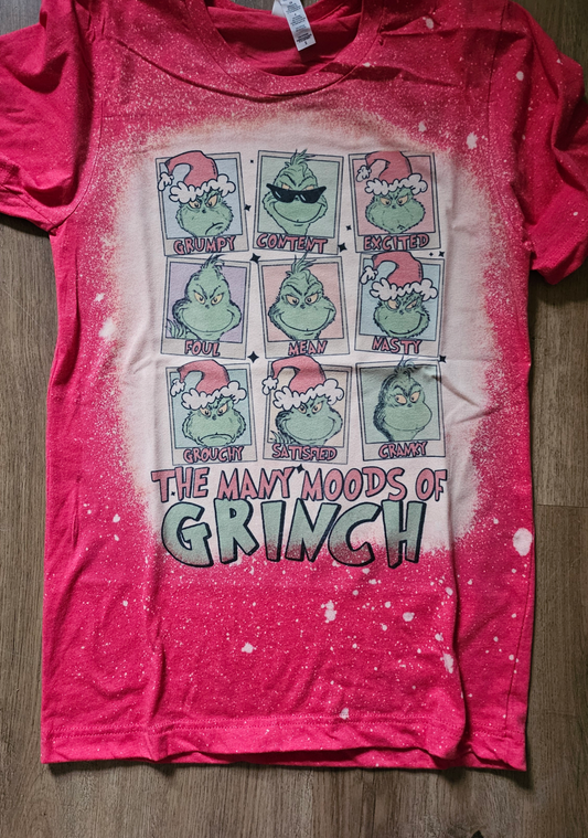 many moods of grinch tee